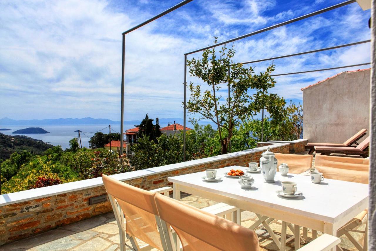 Villa Lemonia Glossa Buitenkant foto